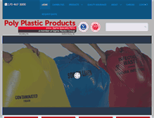 Tablet Screenshot of polyplasticproducts.com